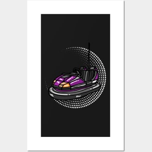 Purple Bumper Car Posters and Art